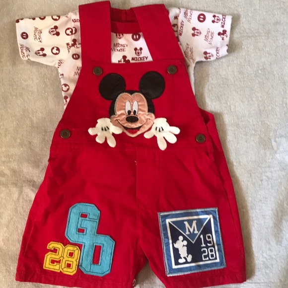 Disney Other - Disney Overalls and Tee